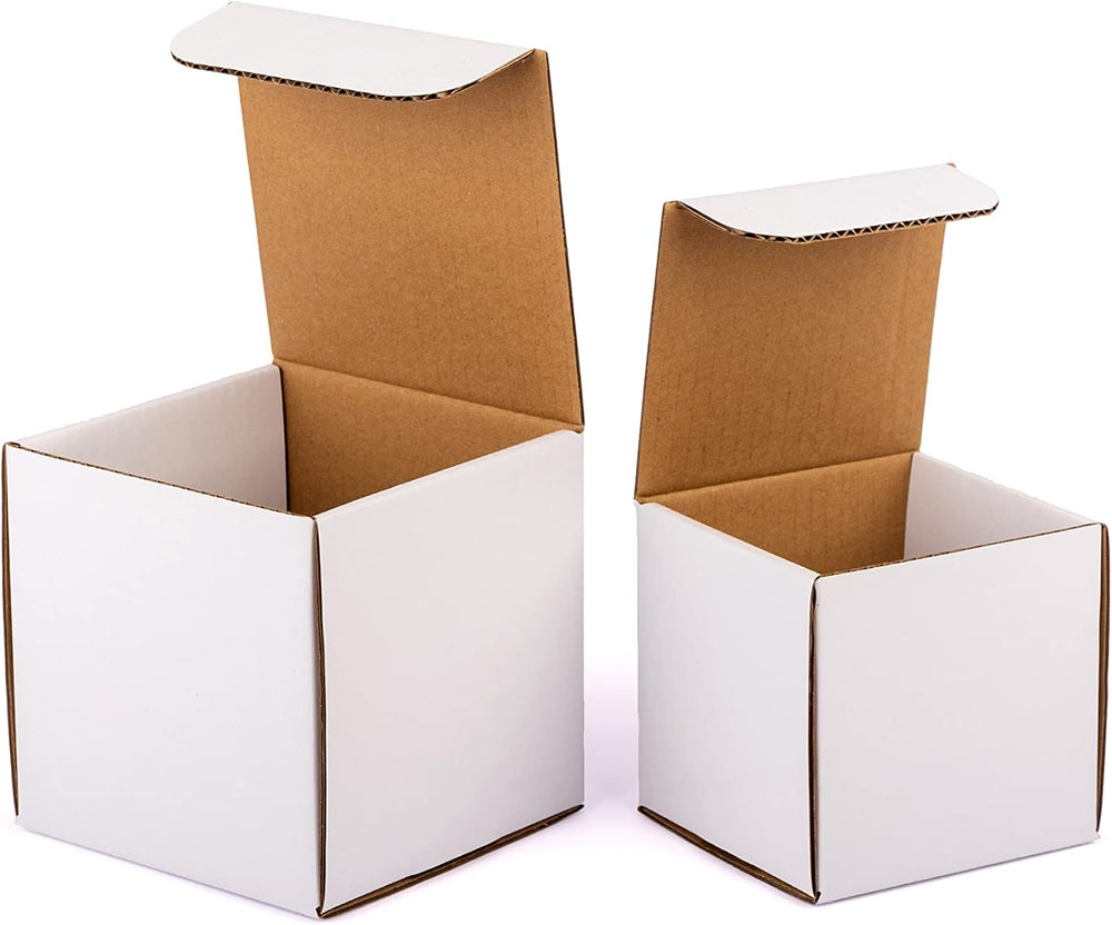 50-pack 5x5x5 Shipping Boxes with Lids for Mailing, packaging and Storage, 5x...