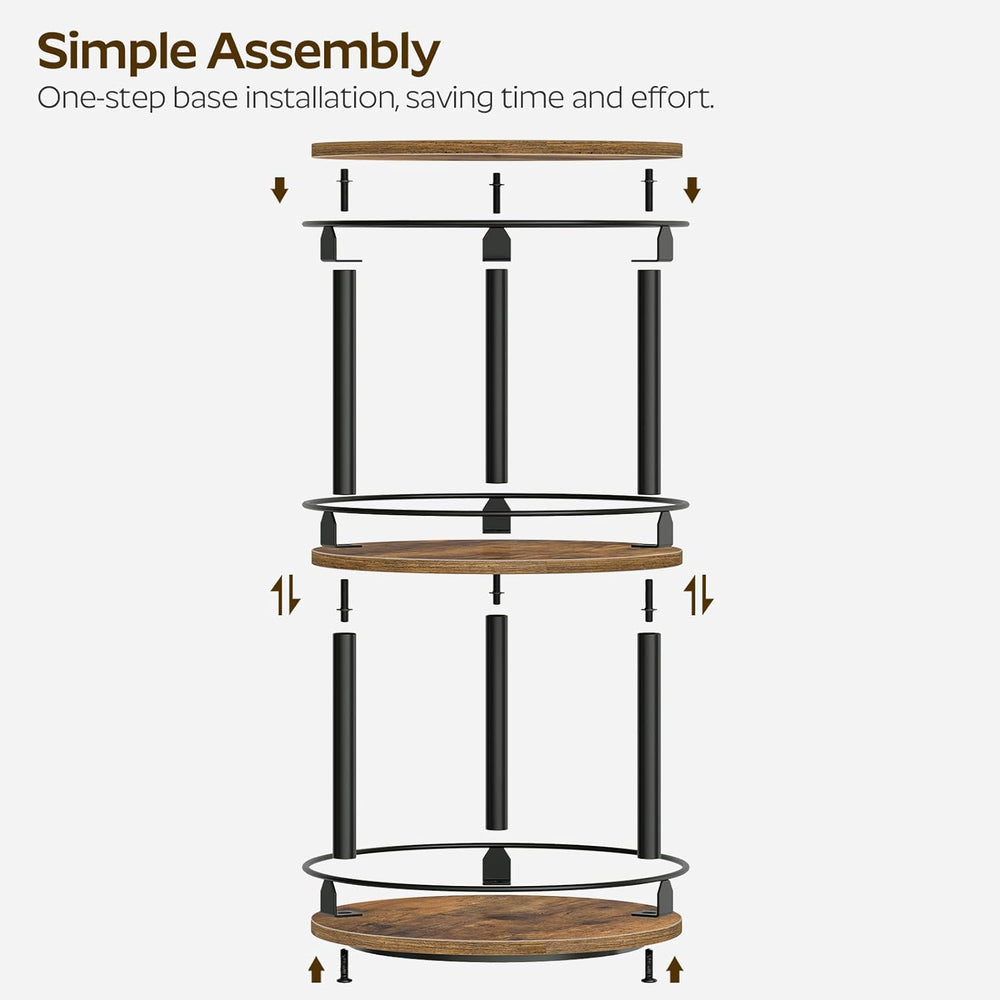 YATINEY 3-Tier Lazy Susan Organizer, Rotating Spice Rack, Spinning Organizer,...