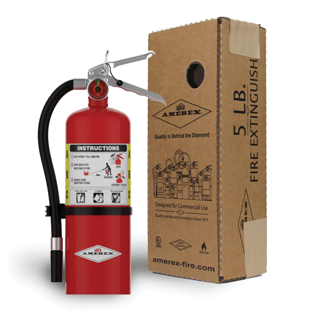 Amerex 3-A:40-B:C 5 lbs. ABC Dry Chemical Fire Extinguisher