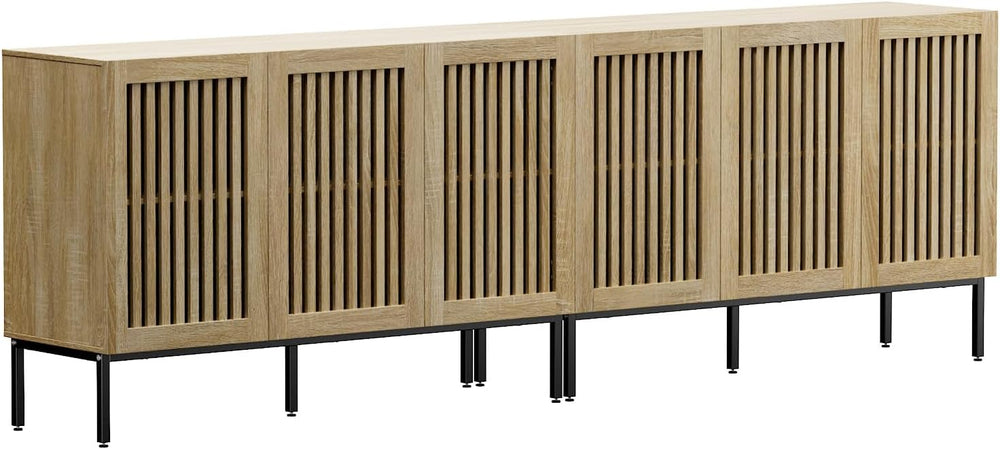 BVIUNTWO Buffet Cabinet with Storage,Set of 2 Farmhouse Console Table with Me...