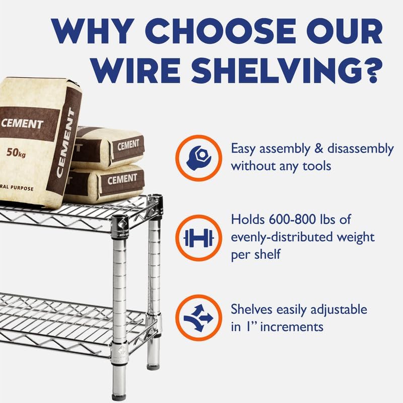 Shelving Inc. 18" d x 42" w Translucent Wire Shelf Liners, 4 Count