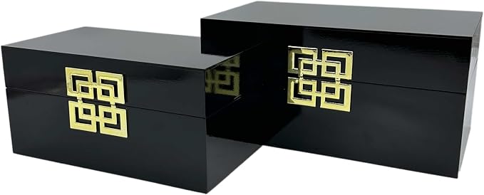 Galt International Storage Box Set Decorative Storage Box w/Hinged Lid Classi...