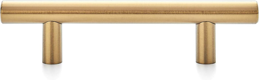 Ravinte Cabinet Handles,5" Length,3" Hole Center,Brushed Brass,40 Pack