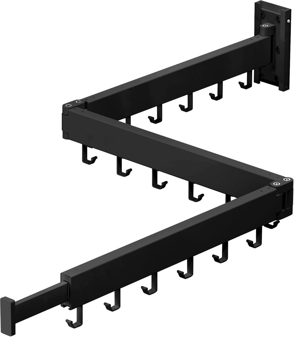 ZdwCyl Clothes Drying Rack Wall Mounted,Space Saveing Foldable,Aluminiume