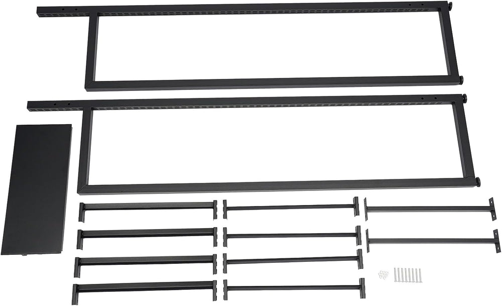 Market Retail Display Rack, 4-Tier Wood Fruit and Vegetable Storage Rack Reta...