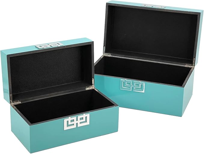 Galt International Large & Small Decorative Storage Box w/Hinged Lid (Set...