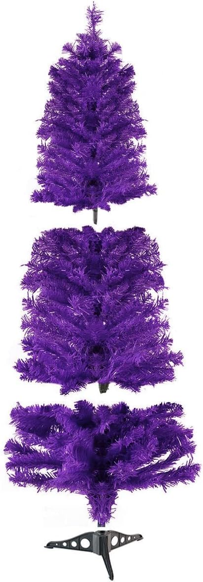 Artificial Christmas Tree, Halloween Tree PVC Leg Stand Base Foldable Xmas De...
