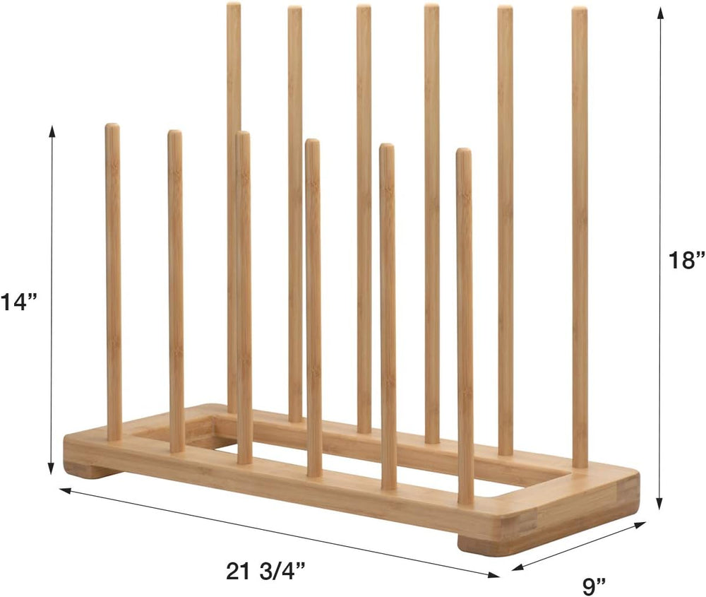 MobileVision Bamboo Boot Rack Free Standing Shoe Organizer, Holds 6 Pairs, St...