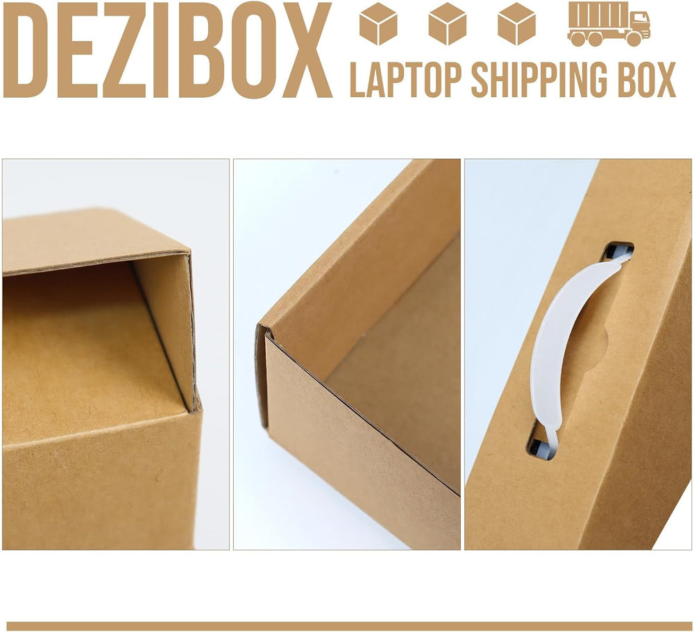 5 Pack Laptop Shipping Box with Foam, Secure Cardboard Laptop Box for Shippin...