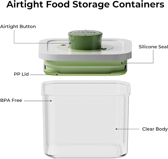 linoroso Pop Airtight Food Storage Containers (Set of 7)