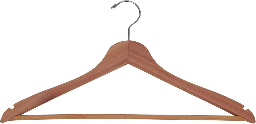 Household Essentials 26140 CedarFresh Red Cedar Wood Clothes Hangers with Fix...