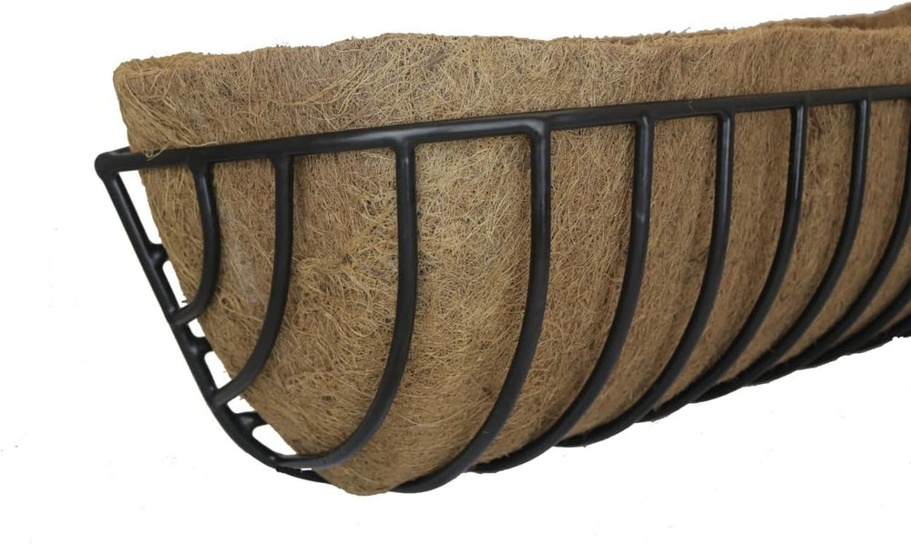 44 inch Long Molded Coco Fiber Liner for Window Hayrack Planters 44x10x10