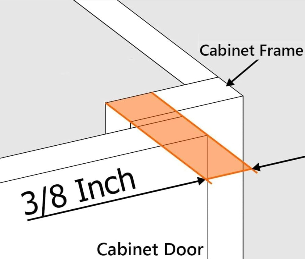 100-Pack 3/8" Overlay Soft Close Face Frame Kitchen Cabinet Hinges