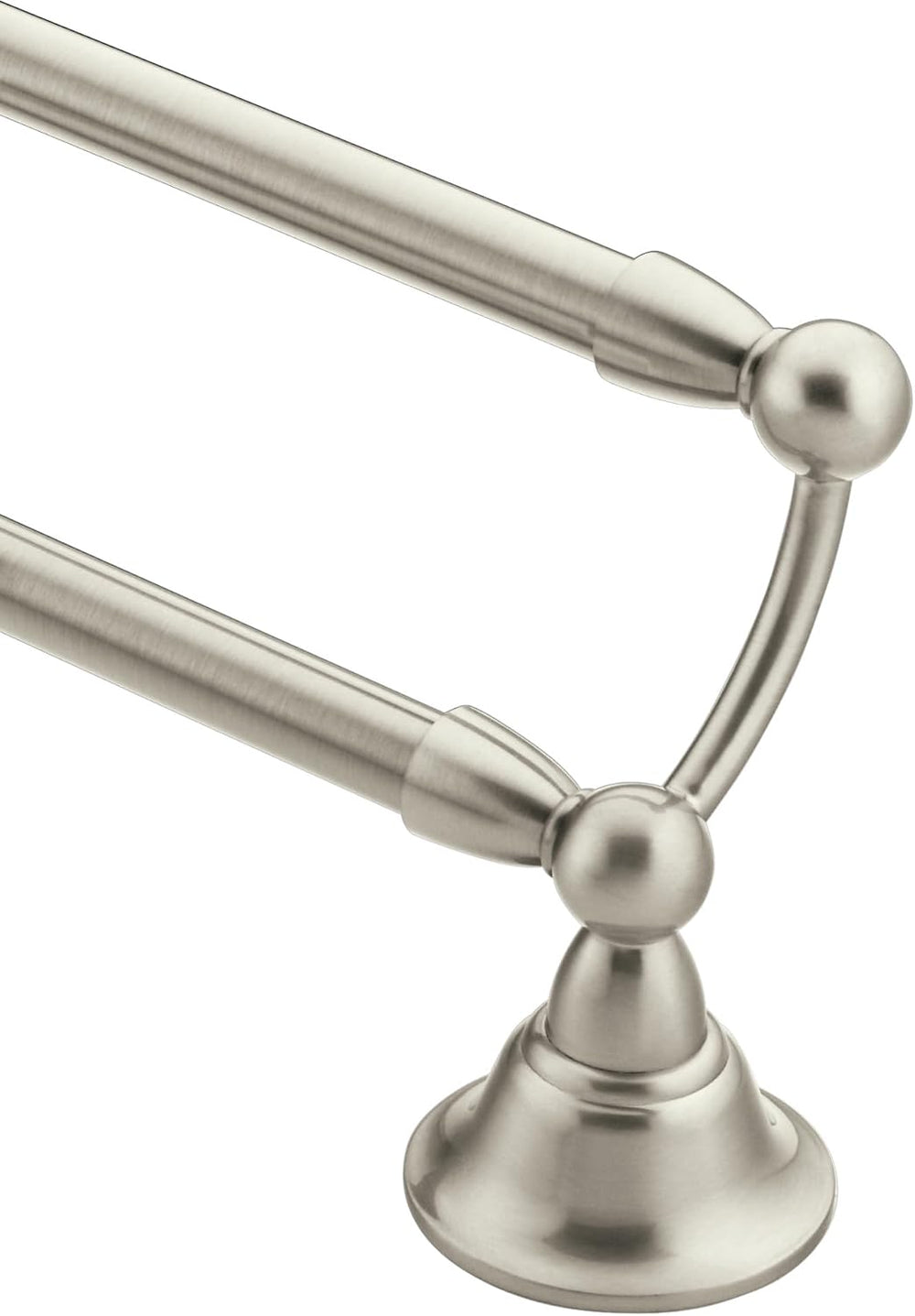 Moen Sage Collection Spot Resist Brushed Nickel 24-Inch Double Bathroom Towel...