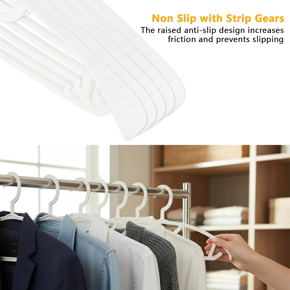 Suit Hangers 20 Pack - No Shoulder Bump Heavy-Duty ABS Plastic Sturdy Hanger ...