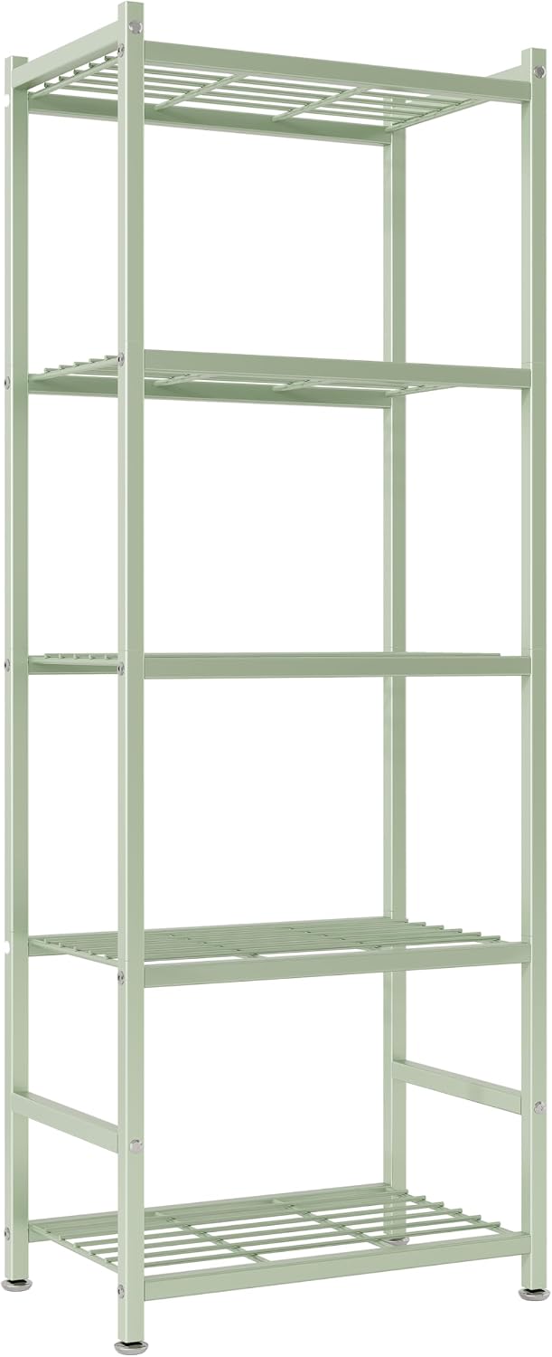Storage Shelves, Metal Shelving Unit with Adjustable Feet, Shelf Organizer fo...