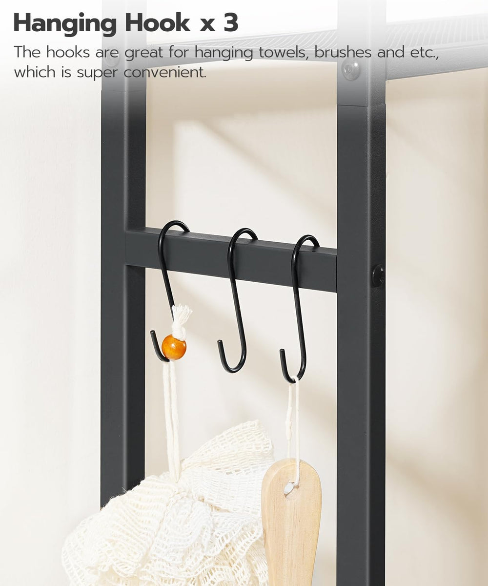 HOOBRO Over The Toilet Storage Cabinet, Freestanding Bathroom Organizer with ...