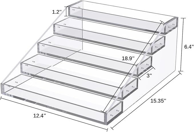 PMMASTO Widen Tiered Spice Rack, Seasoning Organizer, Kitchen Organization and