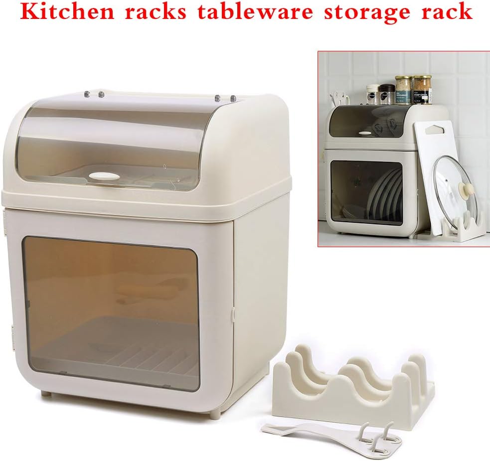 Plastic Plate Drying Rack, Cup Drying Rack and Removable Drain Plate, Kitchen...