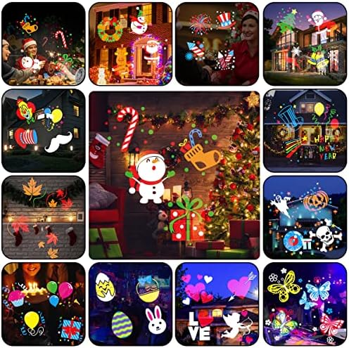 Christmas Halloween Lights Projector Outdoor,Syslux Holiday Projector Lights,...