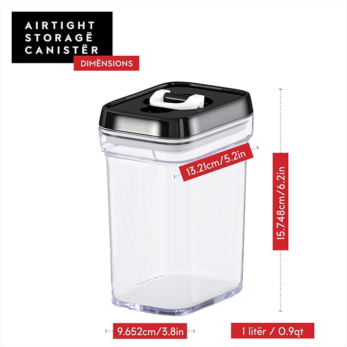 DWËLLZA KITCHEN Airtight Food Storage Containers (6 Piece)