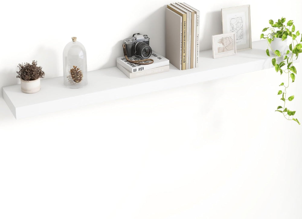 Acovy 48 Inch Floating Shelves, 8 Inch Deep Floating Shelves for Wall, Hangin...