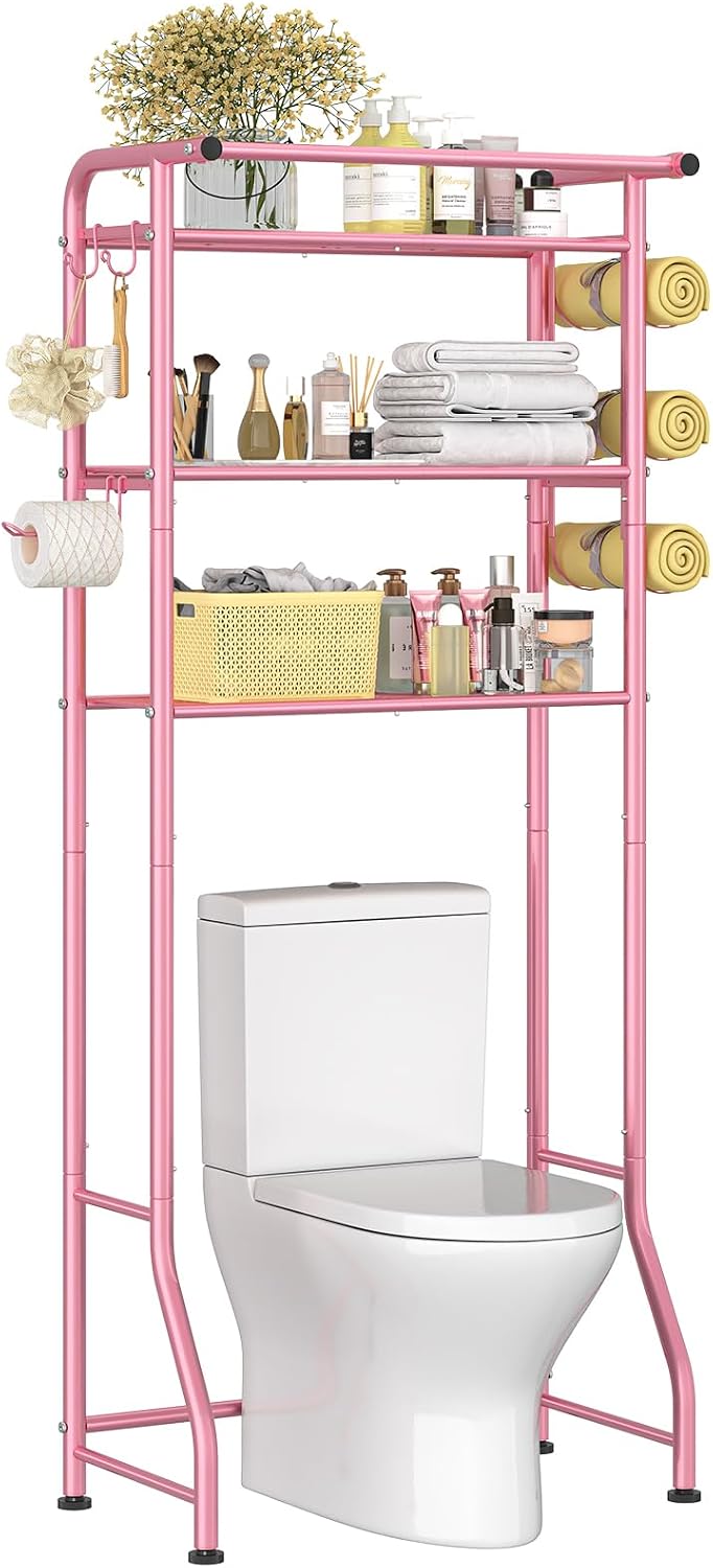 Simple Trending 3 Tier Over The Toilet Rack, Shelf Bathroom, Bathroom Stand O...