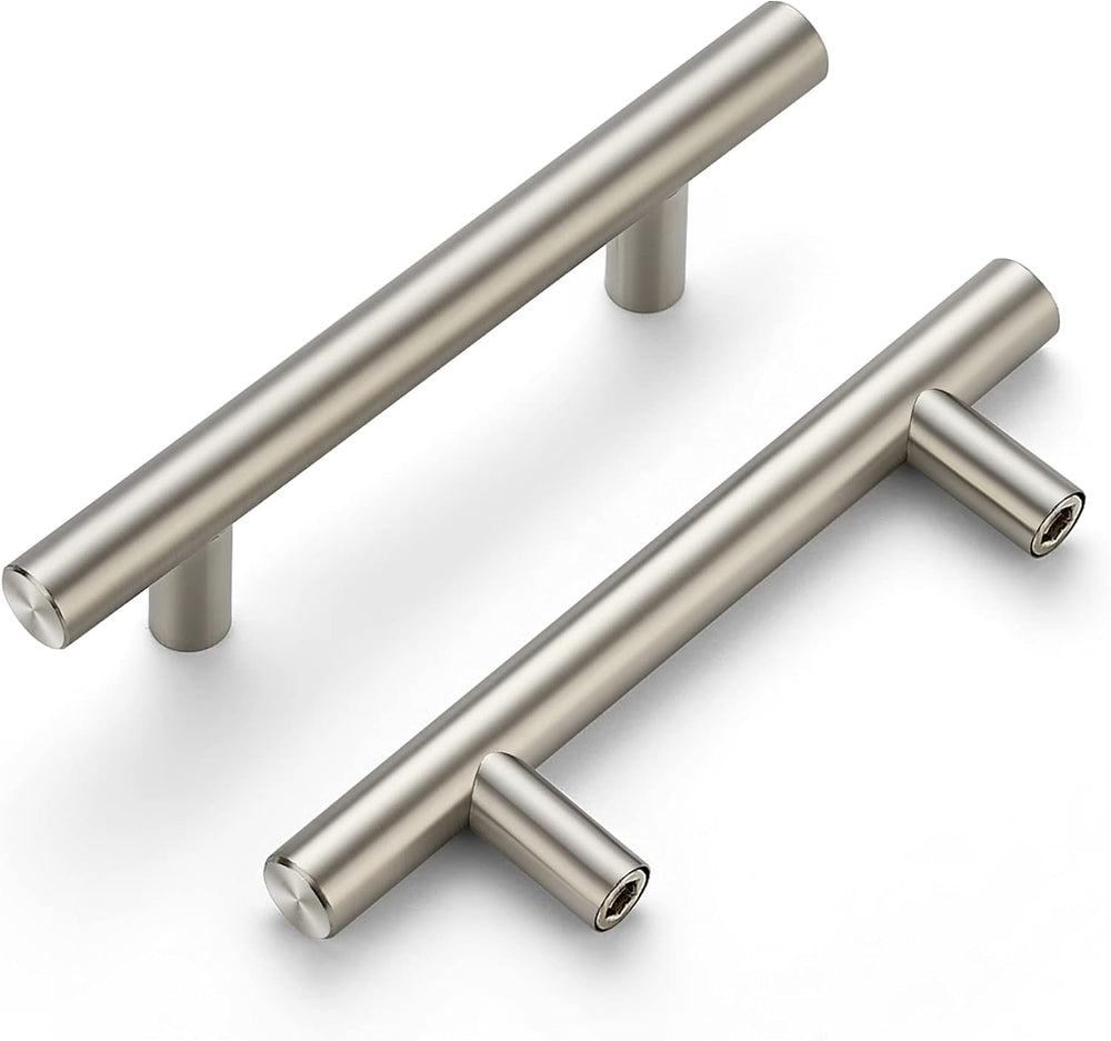 Ravinte Cabinet Handles, Brushed Nickel,5" Length,3" Hole Center,40...