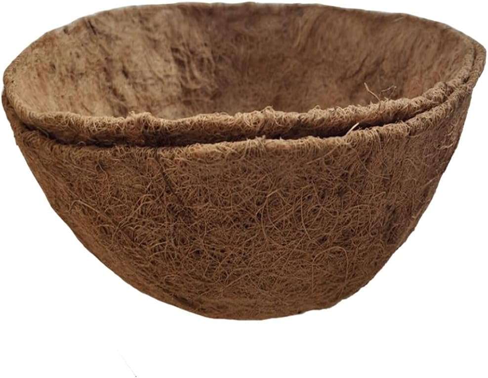 2PCS Hanging Basket Liners Coco Liner 20 Inch Round Coconut Coir Basket for P...