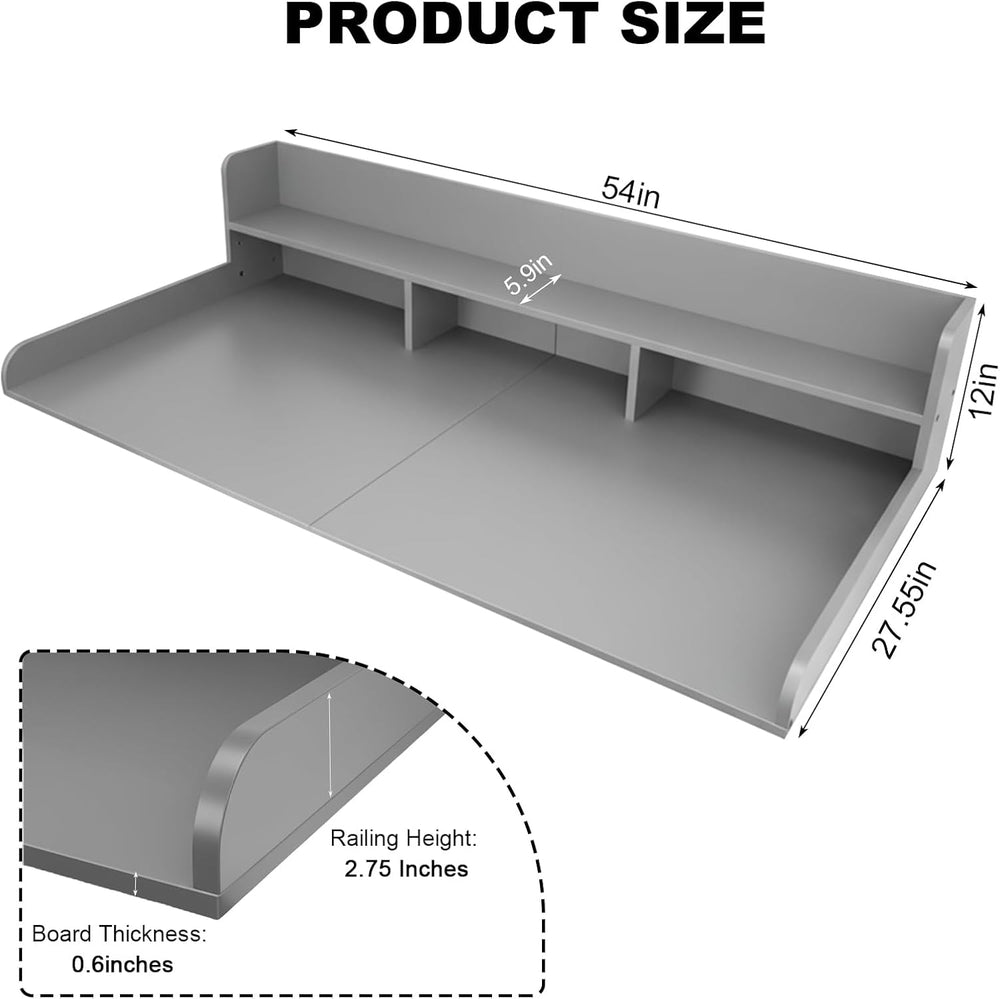 Washer Dryer Countertop with Shelf, 2-Tier Laundry Countertop Over Washer and...