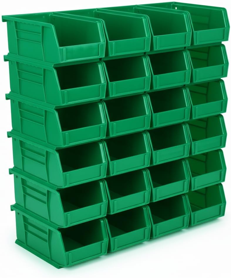 HE HUDSON EXCHANGE 7.5" x 4" x 3" (24 Pack) Plastic Stackable ...