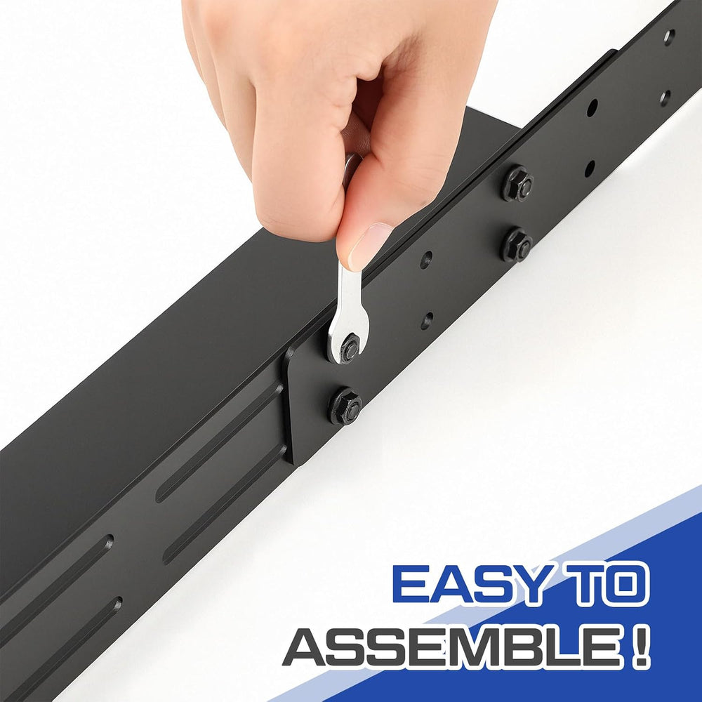 1 Set 1U Rack Mount Rails Universal 4 Post Server Rack Rail Shelf 16-29 Inch ...