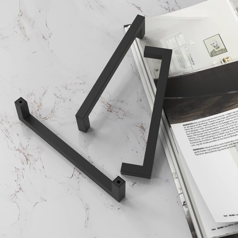Matte Black 5 Inch Cabinet Handles, 15 Pack Cabinet Pulls