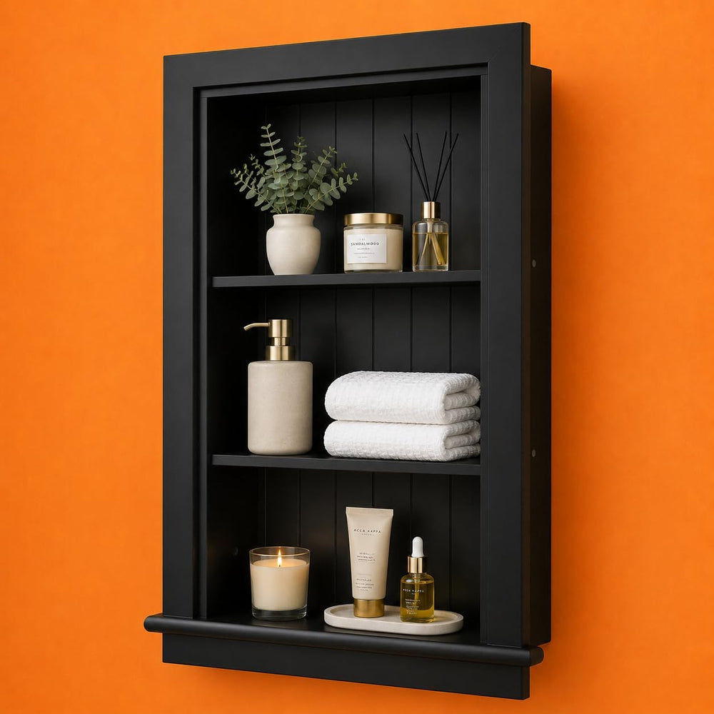 14 x 24 Medicine Cabinet Recessed, Wall Niche, Bathroom Wall Cabinet, 3-Tier,...