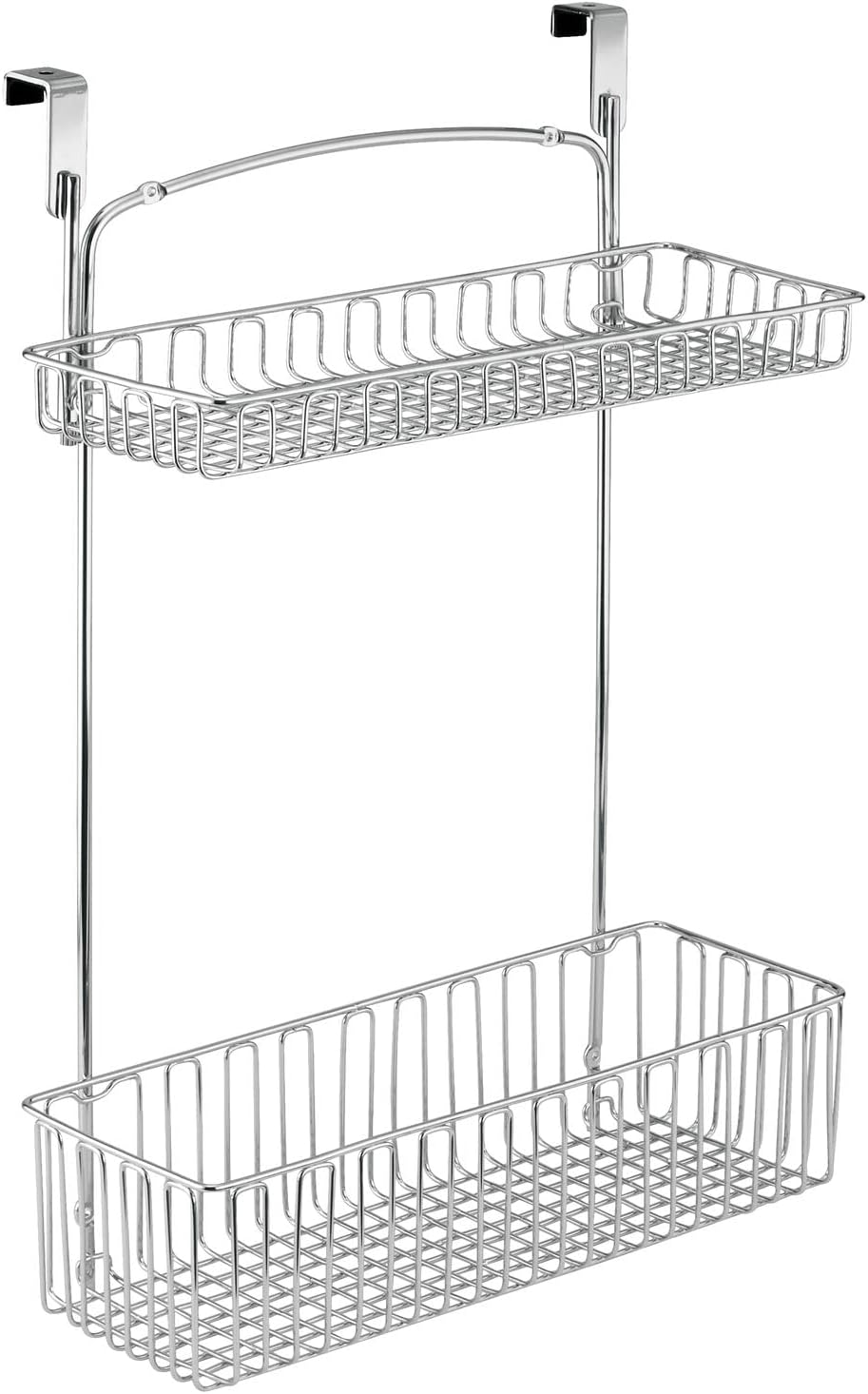 mDesign Over Cabinet Kitchen Storage Unit - Practical Organiser with Stainles...