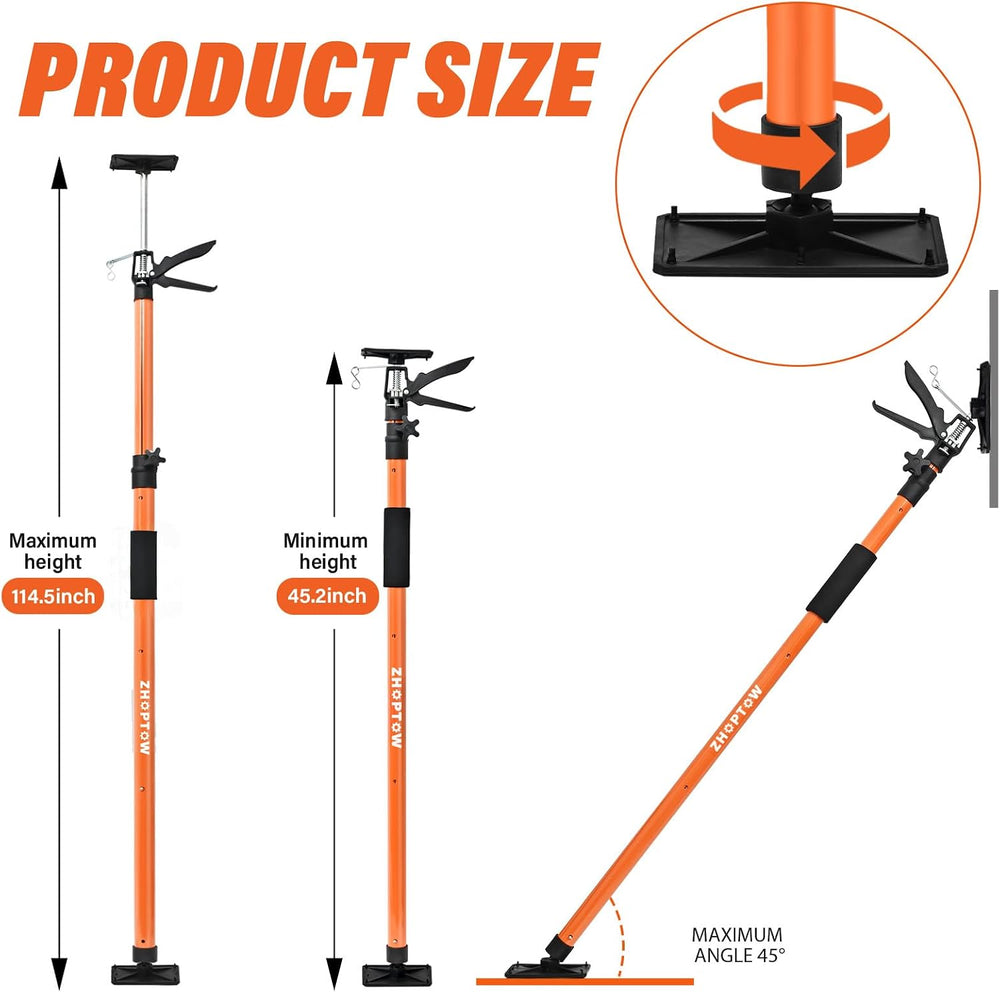 Adjustable Support Pole - Cabinet Jack, Drywall Lift, 45"-114" Adju...