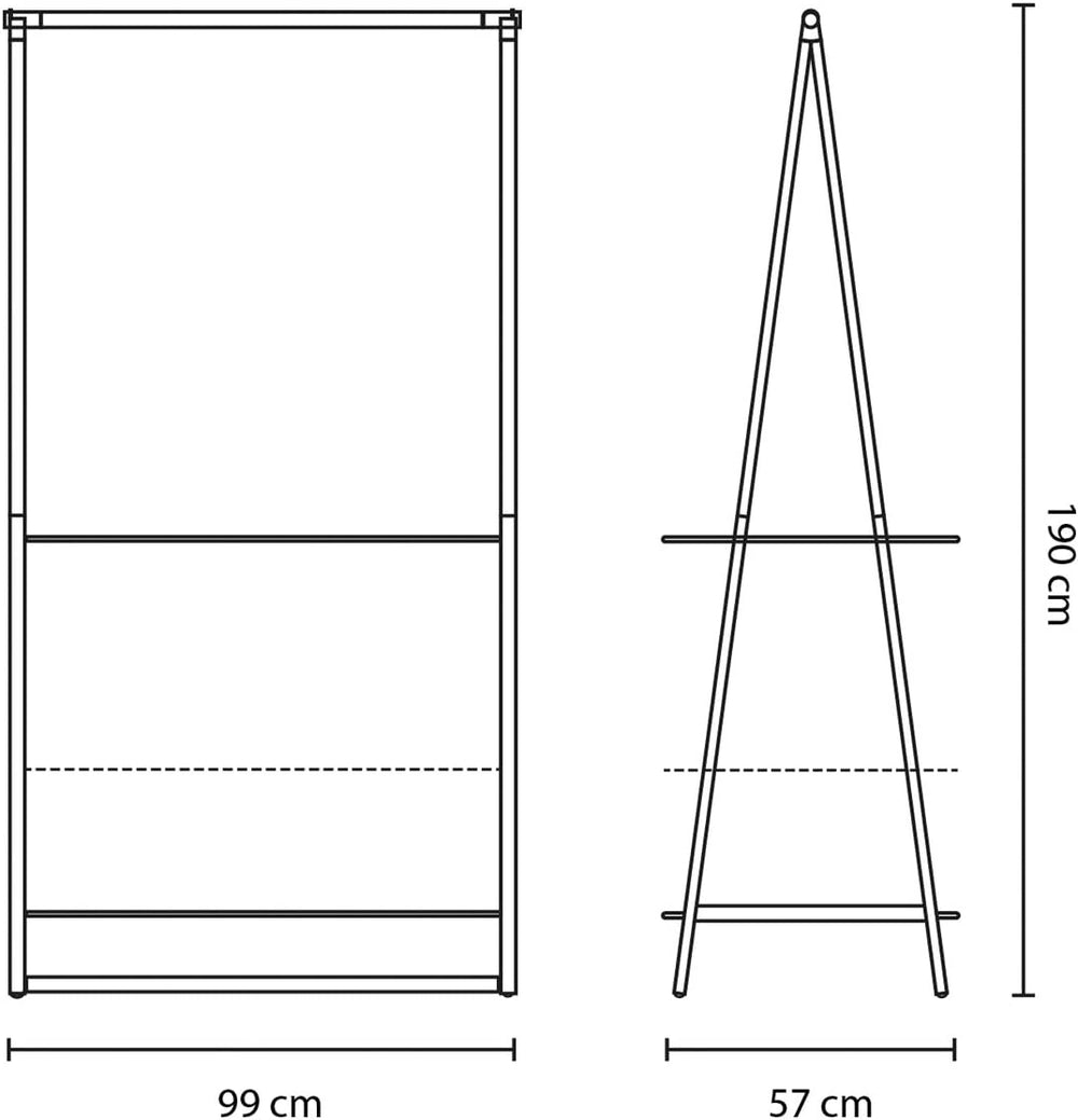 Brabantia - Linn Clothes Rack - Multi-Functional - Space Saver - Adjustable S...