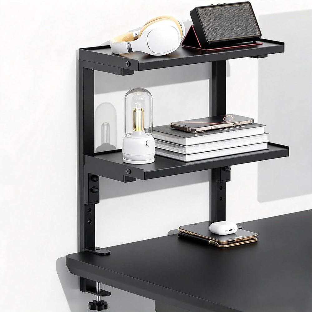 2 Tier Clamp on Desk Shelf