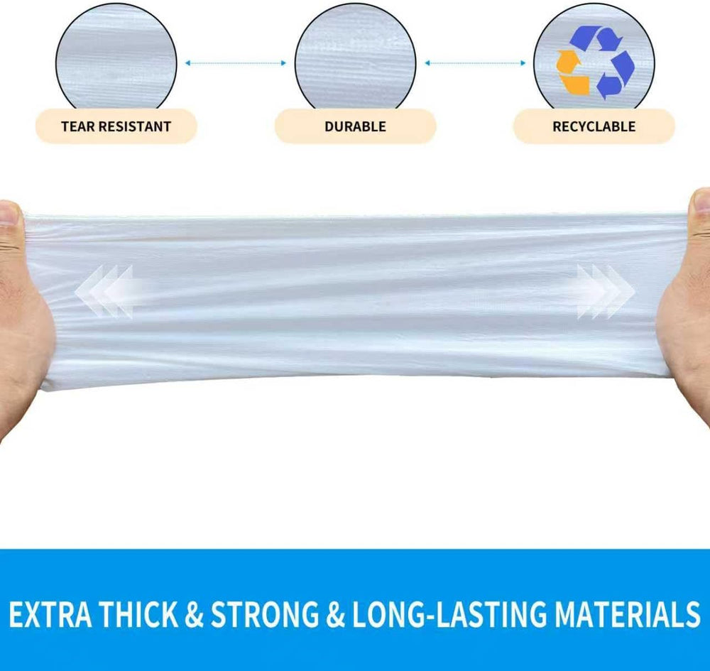 White 1000 Pieces(500 Pairs) Shoe Covers Disposable, Waterproof,Non-Slip for ...