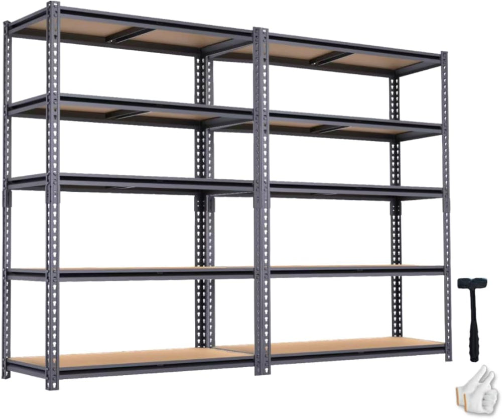 Garage Storage Shelves 2PCS, 60'' H Shelving Units and Storage, 2400 ...