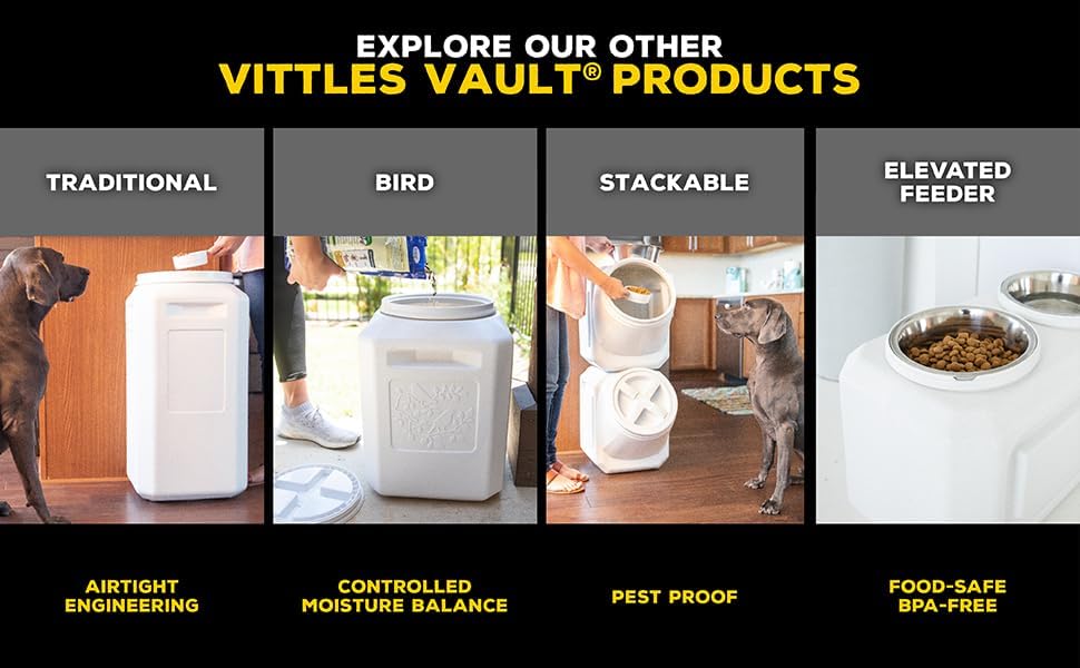 Vittles Vault Vittles Vault Pawprint Food Storage Container + Scoop, 25lbs