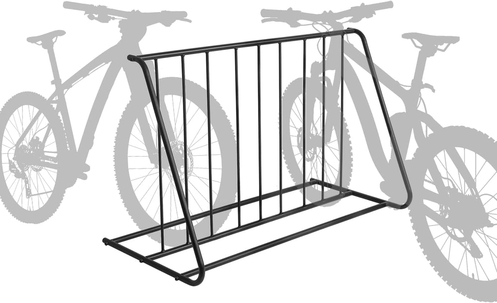 MyGift Large Metal Double-Sided Grid Bike Rack Stand, Freestanding Bicycle St...