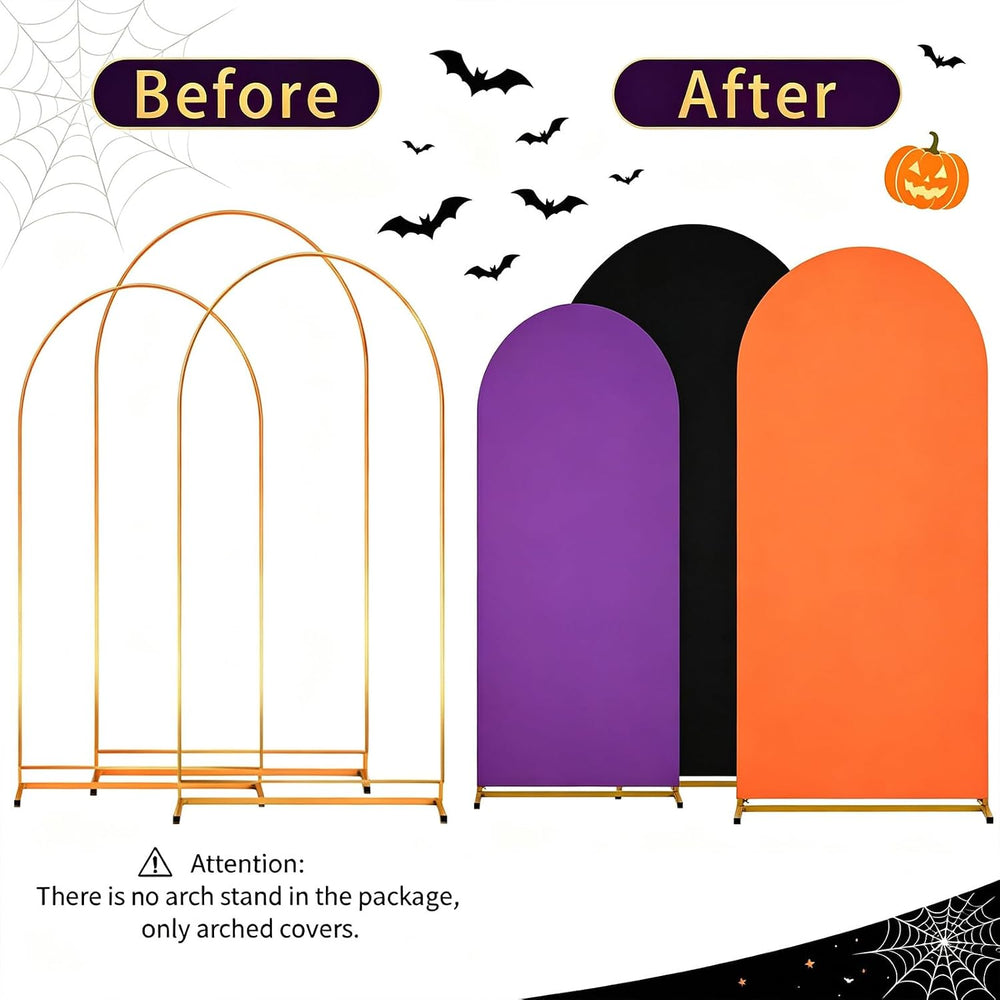 Halloween Arch Backdrop Covers Set of 3 Holiday Party Arch Covers