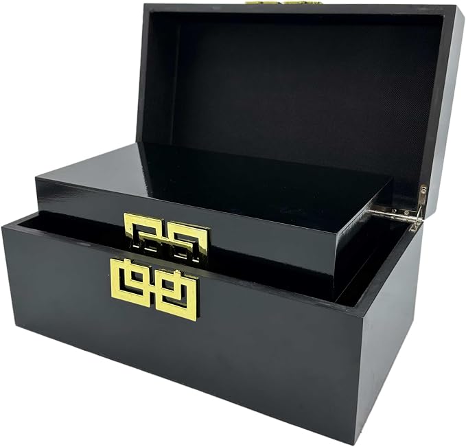 Galt International Storage Box Set Decorative Storage Box w/Hinged Lid Classi...