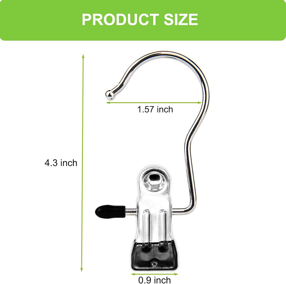 Boot Hangers Clips,100 Pack Black Laundry Hooks Hanging Clip Clothes Pins