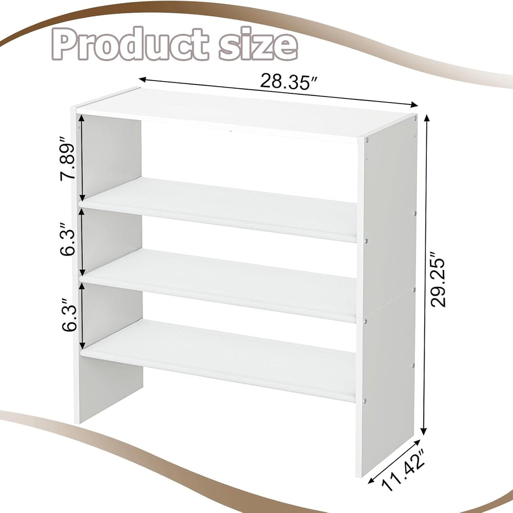 X-cosrack 5 Tier Shoe Rack, Stackable Shoe Organizer for Closet, Large Vertic...