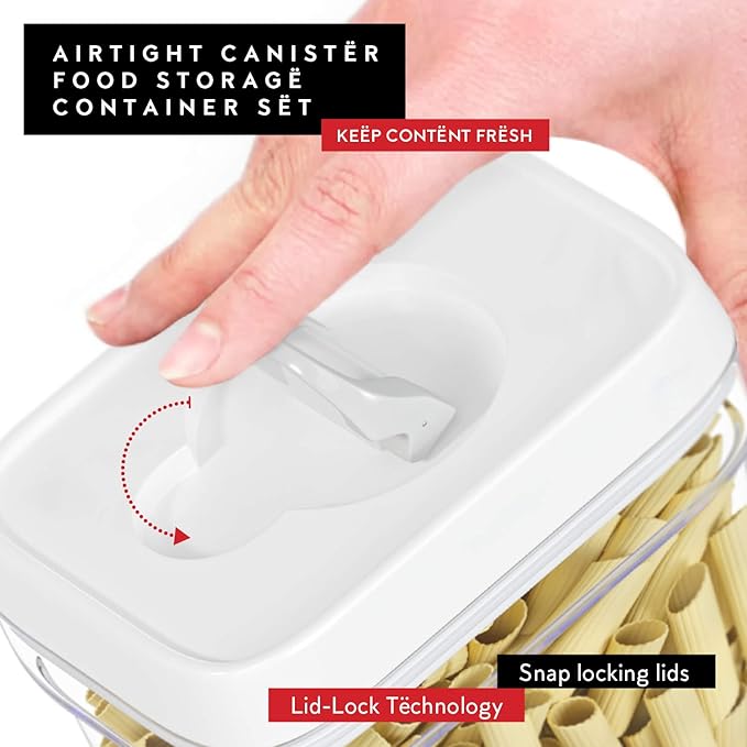 DWËLLZA KITCHEN Airtight Food Storage Containers – 4 Piece set Air Tight Pantry