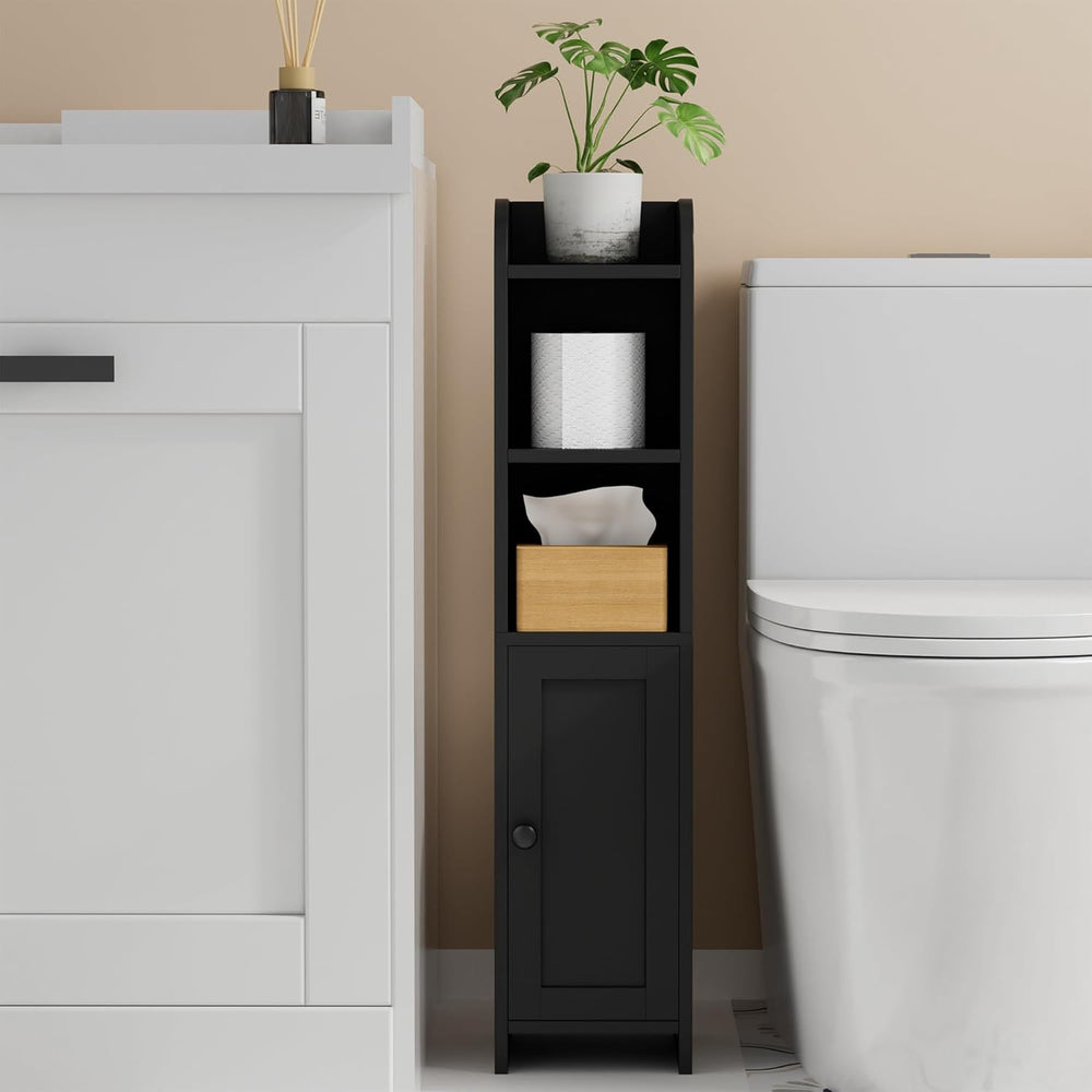 Homhedy Small Bathroom Storage Cabinet, Narrow Toilet Paper Cabinet