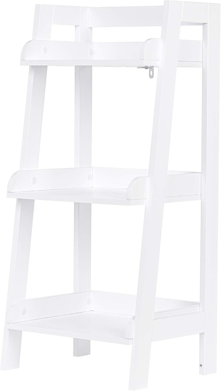 UTEX Bathroom Ladder Shelf, 3-Tier Small Storage Rack, White
