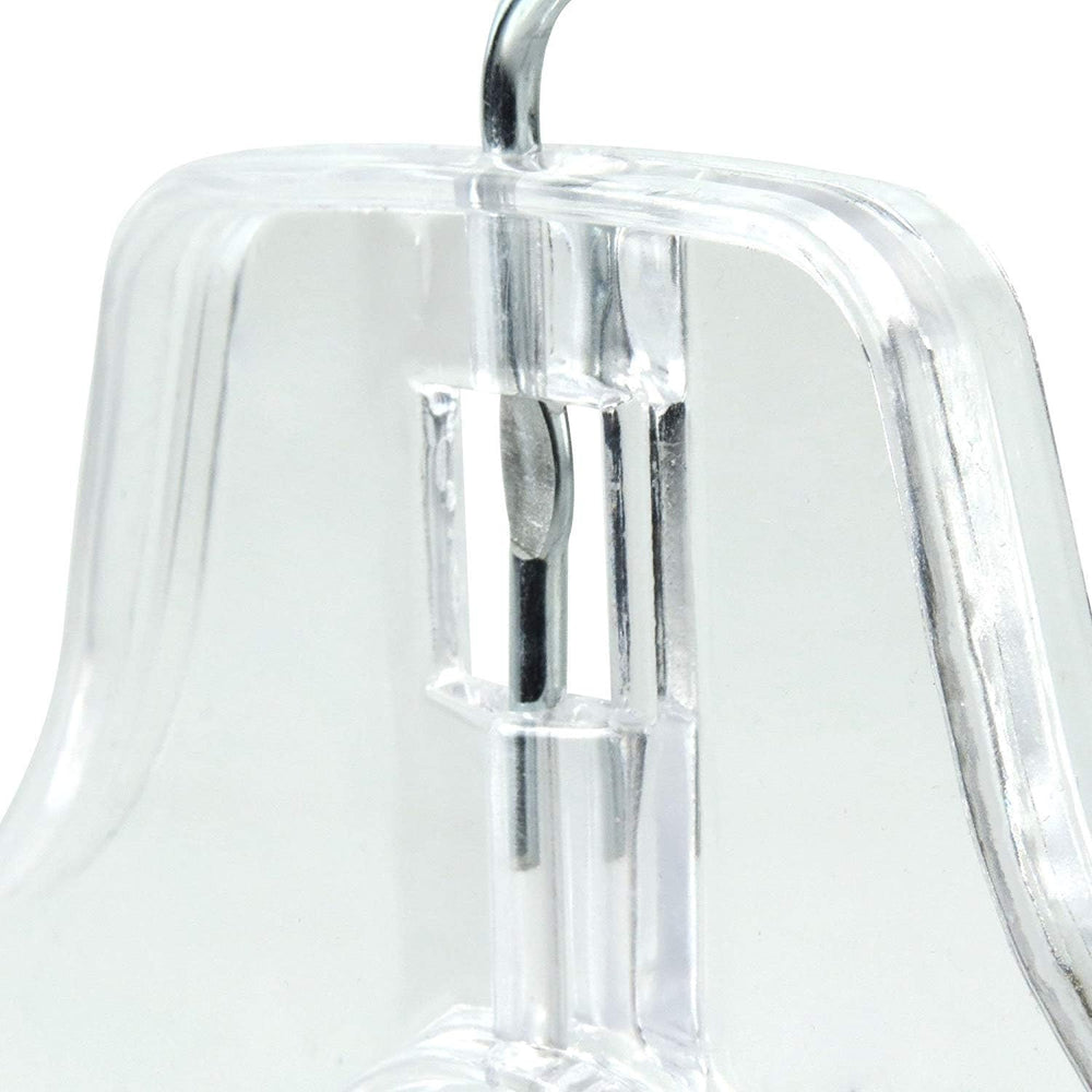 Only Hangers Pack of 15 Clear Plastic Clothes Coat Hangers with Strong Swivel...